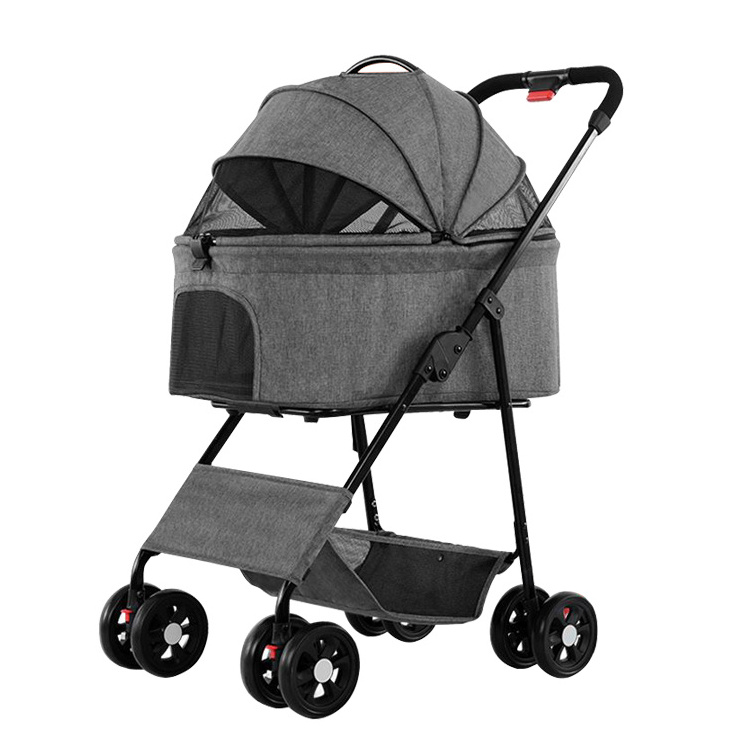 reptile pet stroller  pet stroller dog carrier foldable pram large black  small  fikago