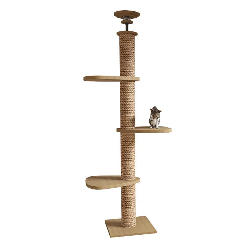 Large Size Wooden Big Cat Tree House Tower Cat Tree Tower Scratching Posts Cat Tree Shelf Scratching Jumping Platform