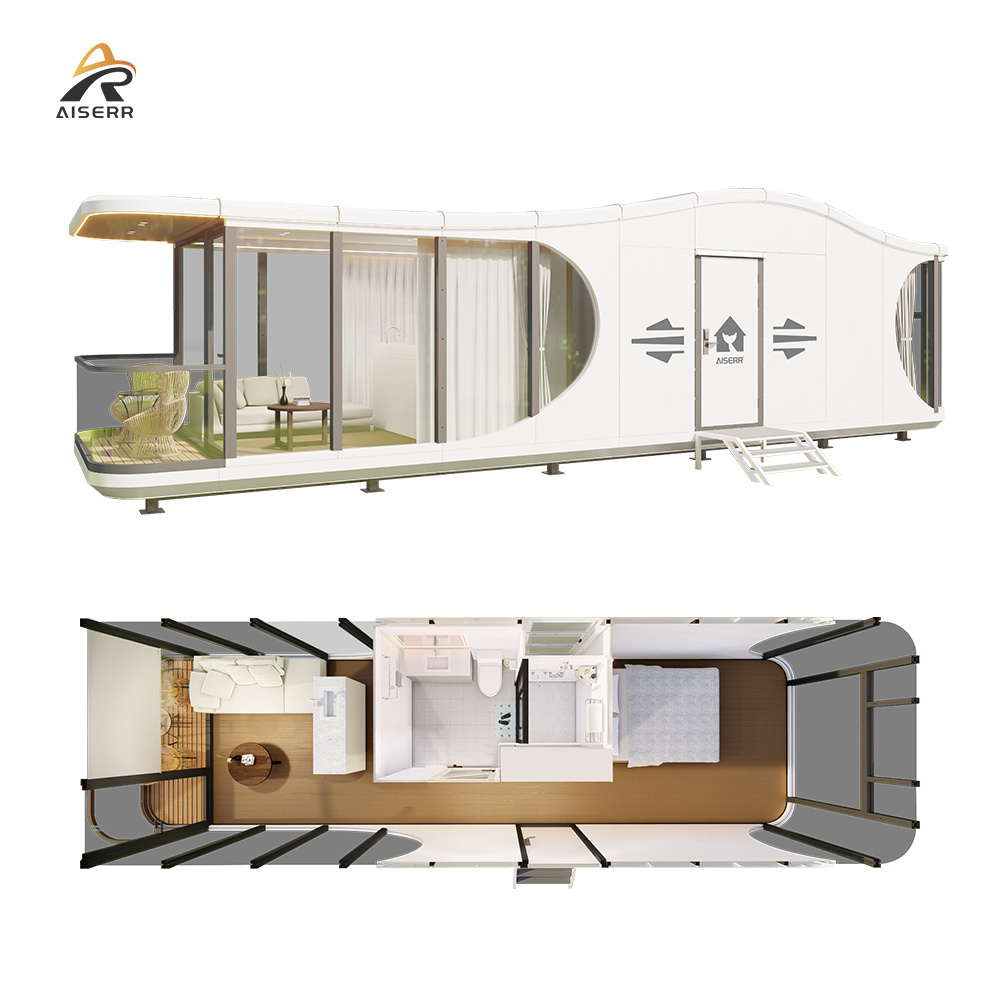 Modular cabin Movable Prefab House Flat Houses Booth Shop Capsule Modular Homes Hotel Tiny House Camping Pod