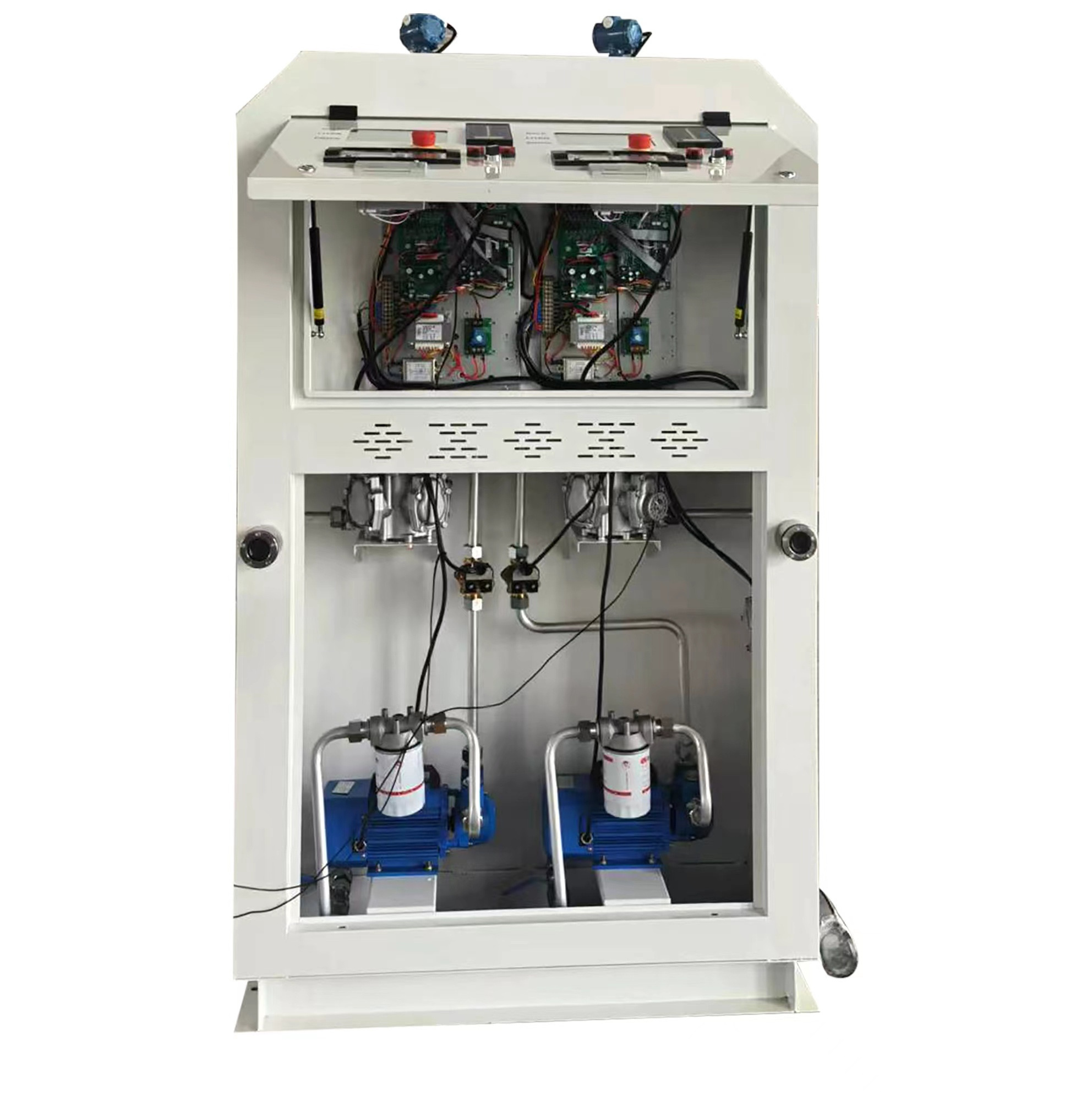 2000l 2hoses Portable Container Fuel Mobile Dispenser Mini Gas Station Petrol Filling Station Fuel Dispenser With Tank