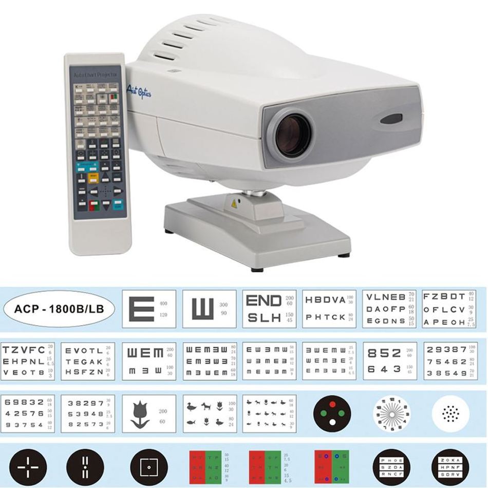 China Optometer Snellen Visual Acuity Chart Vision High Quality Automatic Chart Projector