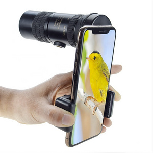 Monocular Mobile Phone HD Telescope Telephoto Camera Lens with Quick Smartphone Holder for Bird Watching