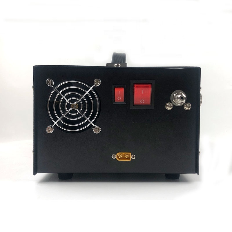 12V Portable 300 Bar Electric Auto Stop Pump Pcp Air Compressor 4500psi With Built-in Power Supply