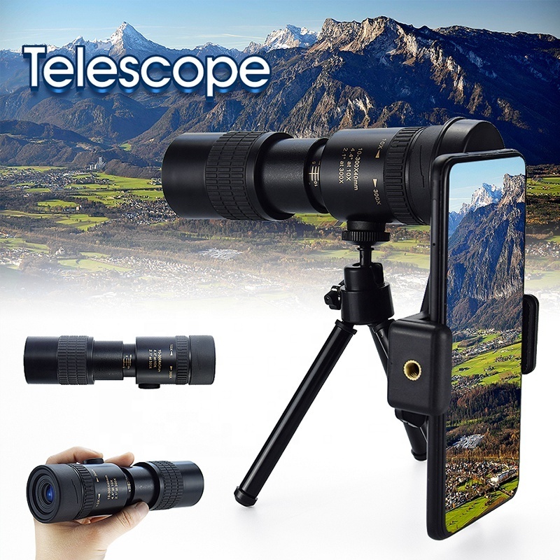 Monocular Mobile Phone HD Telescope Telephoto Camera Lens with Quick Smartphone Holder for Bird Watching