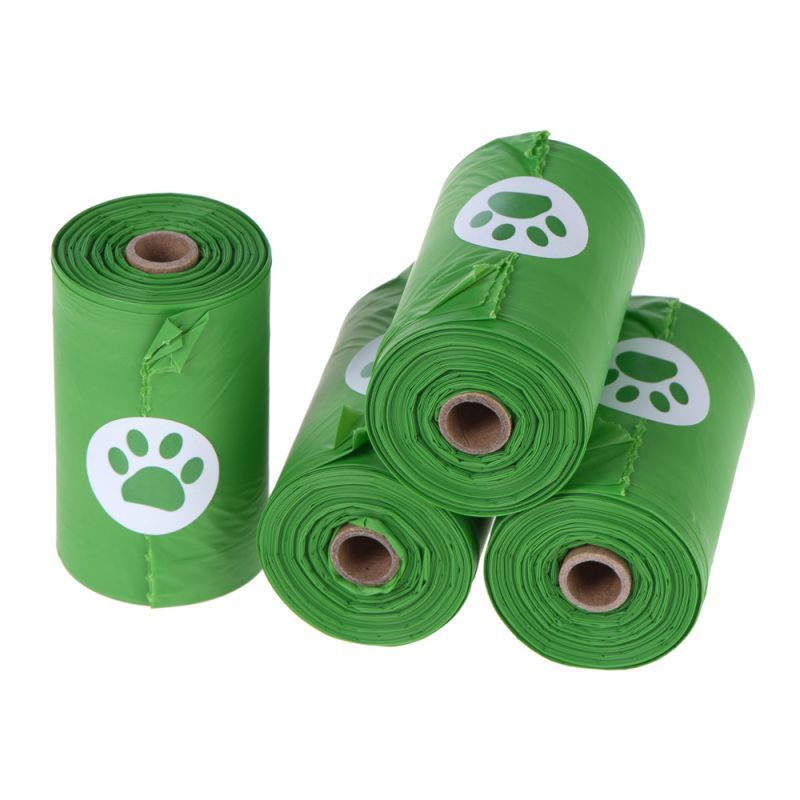 100% biodegradable compostable Eco Friendly Leak-proof Pet Waste Poop Bags for Dog