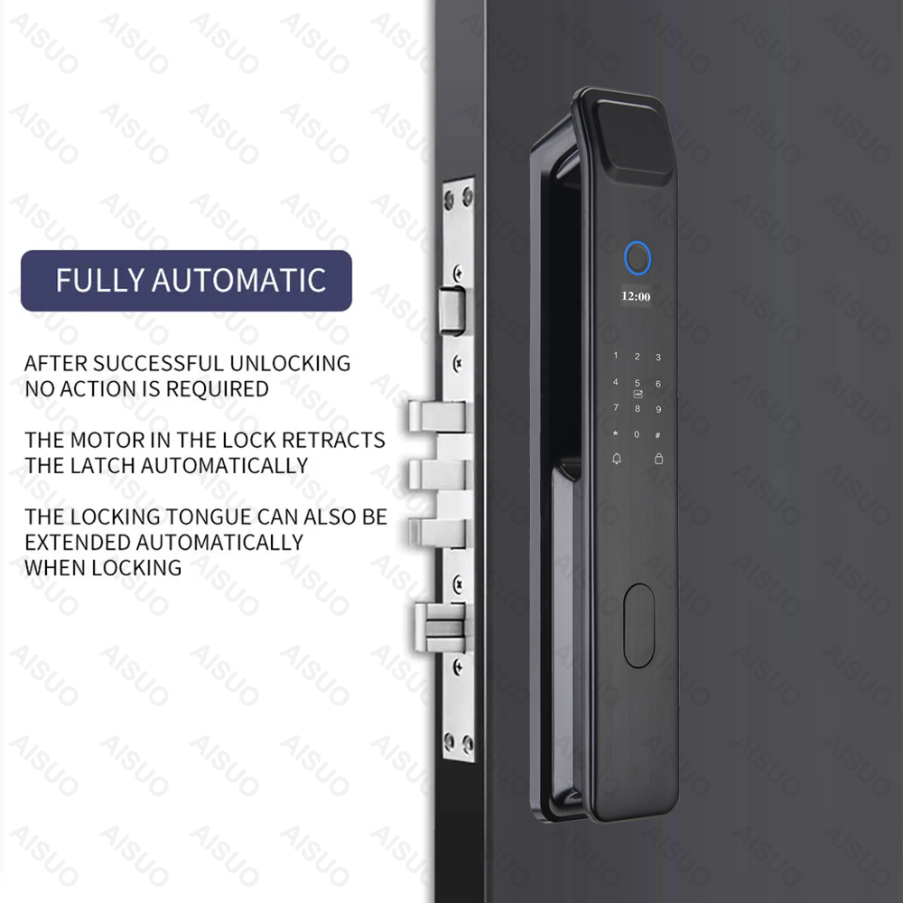 New Arrivals TUYA WIFI Biometric Fingerprint Card Password Key Smart Lock Electric Digital outdoor Smart Door Lock