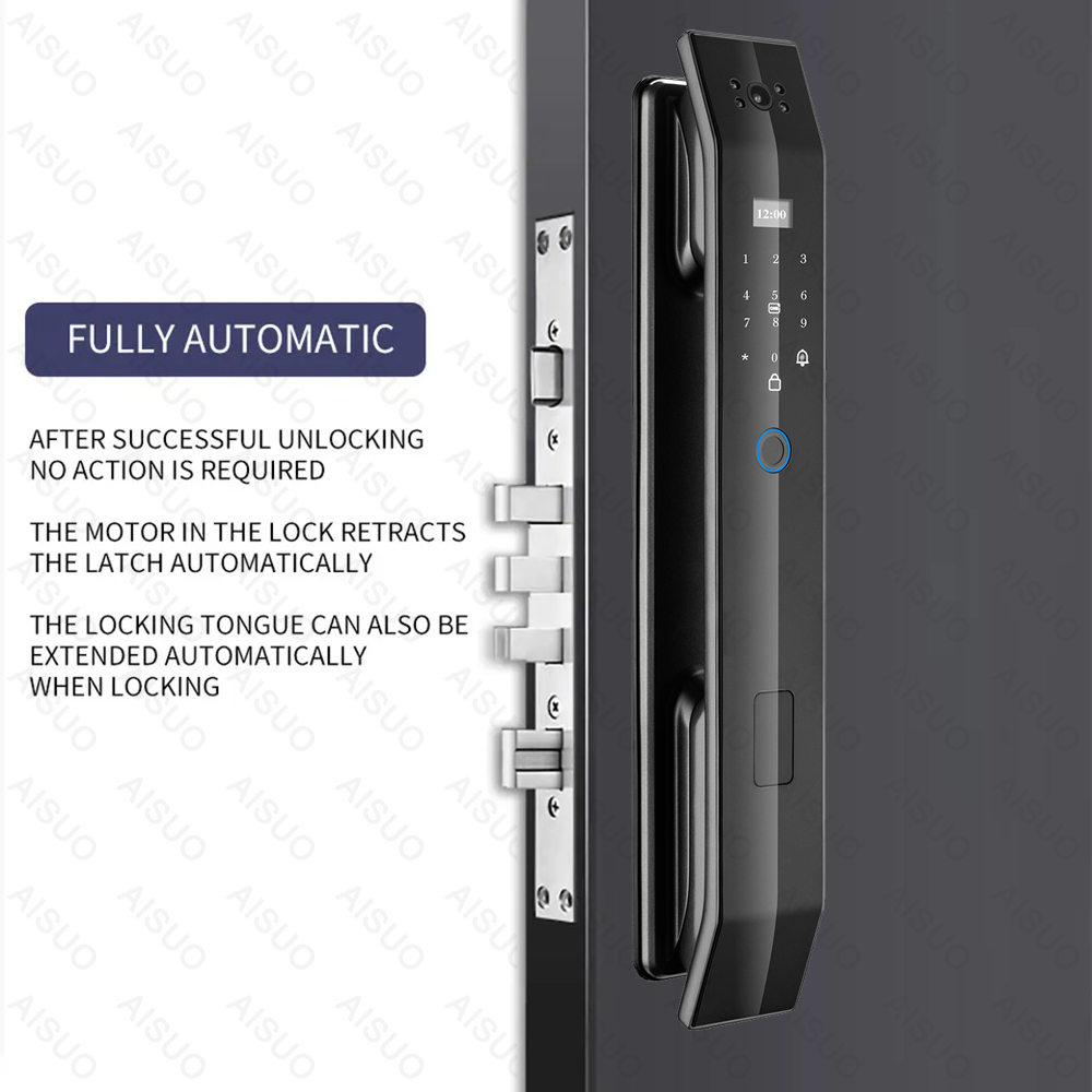 New Design WIFI APP Smart Door Lock With Camera Monitor Send Photo To phone Fingerprint Lock Cerradura Inteligente Smart Lock