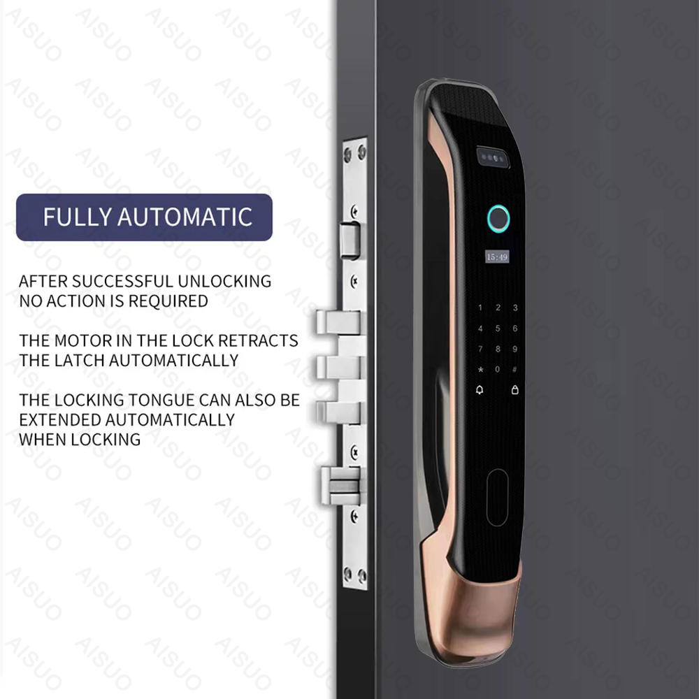 Hot Selling WIFI App Sliding Security Door Smart Lock Fingerprint Door Lock With Camera Remote Unlock Smart Deadbolt Loc