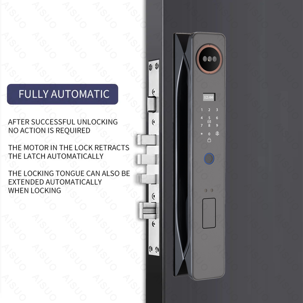 Real-time intercom WIFI APP Fully Automatic Smart Door Lock Face Recognition Lock with Camera Smart Lock