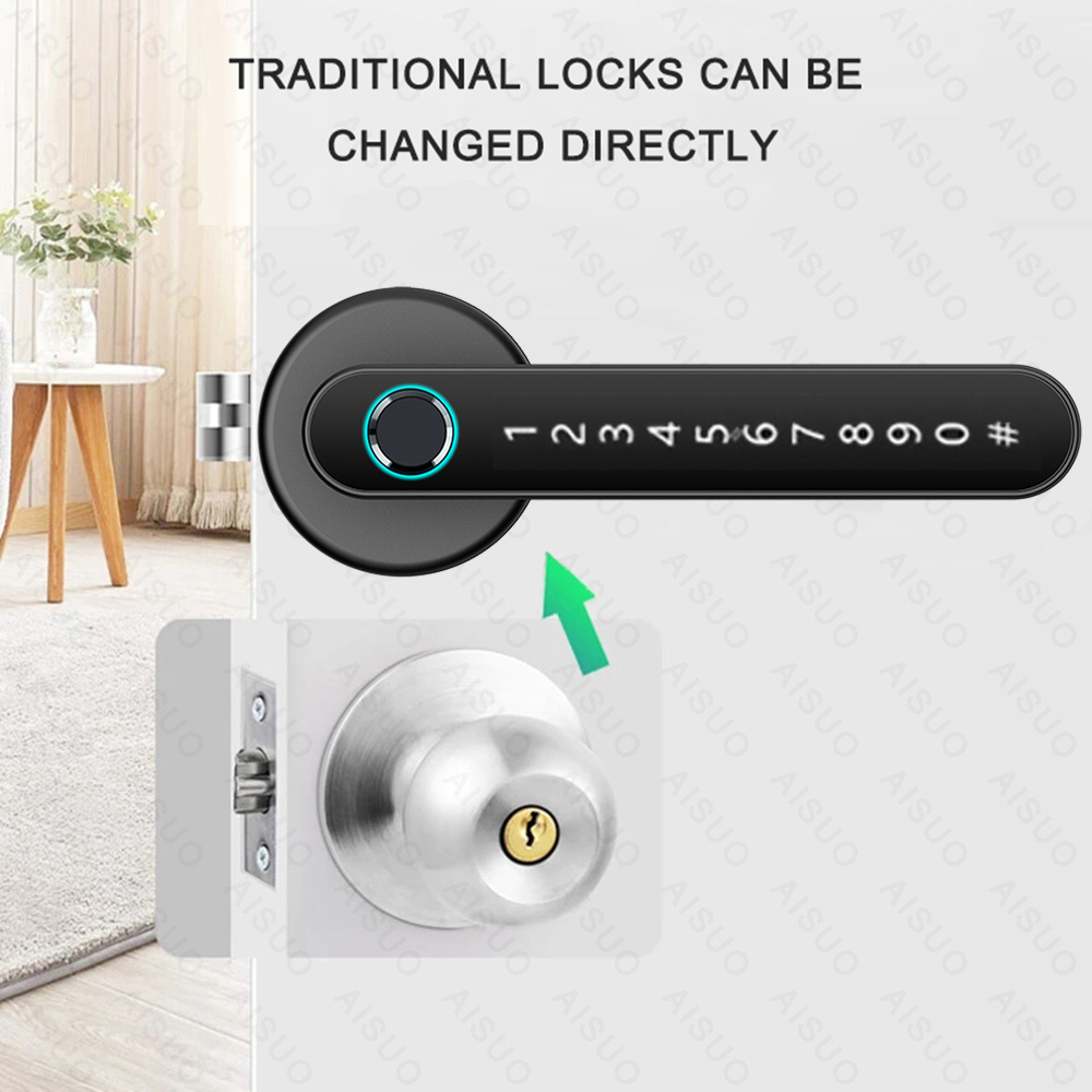 Top Sales TUYA APP Smart Lock Door Fingerprint Biometric Cerradura Inteligente Con Digital Electronic Fingerprint Smart Lock