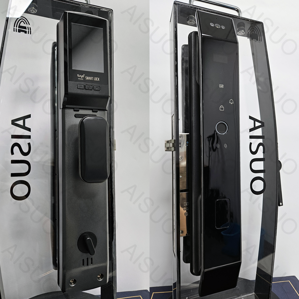 AISUO WIFI APP Key Password Card Keyless Entry Locks With 3D Face Recognition Electric Digital Fingerprint Door Smart Lock