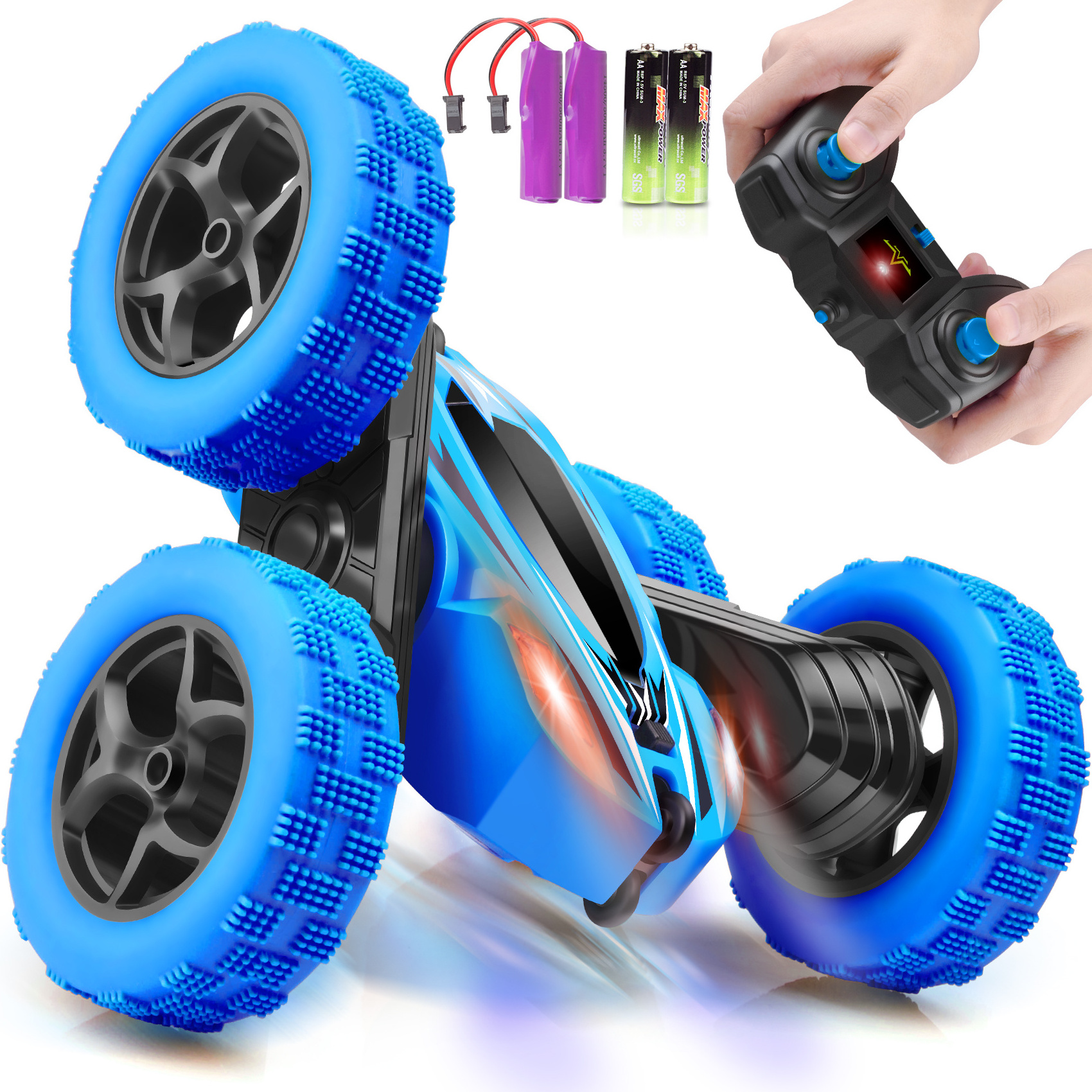 High Quality Double Side 4X4 RC Stunt Car Kids Radio Control Toys Electric Rechargeable Battery Charger Remote Control Car FCC