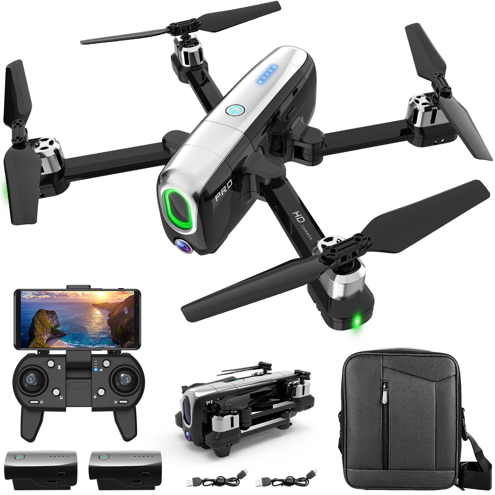 Drone With Camera Rc Kids Toy Fold Lowest Price Free Shipping Long Range Follow Me 5G GPS HD 1080P 4K Dual Camera drone