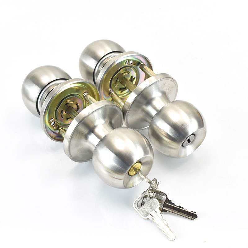 Interior Entry Cylindrical Door Lock Knobs Keyed Alike Lock set with Same Key