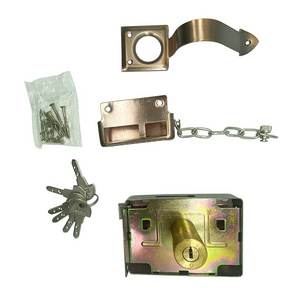 Anti-Theft Double Sided Rim Lock Wooden External Door Lock with Deadbolt for Home and Gate Product Genre Lock Cylinders