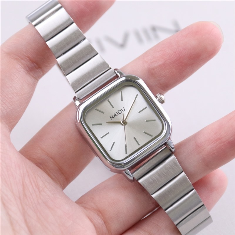 Square Ladies Watches for Women Girl Simple Stainless Steel Strap Casual Female Quartz Elegant Minimalist Wristwatches