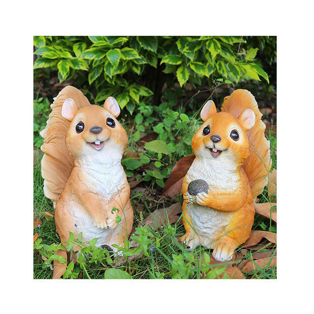 Creative Art Nordic resin animal sculpture fiberglass Squirrel statue for home decor garden decor