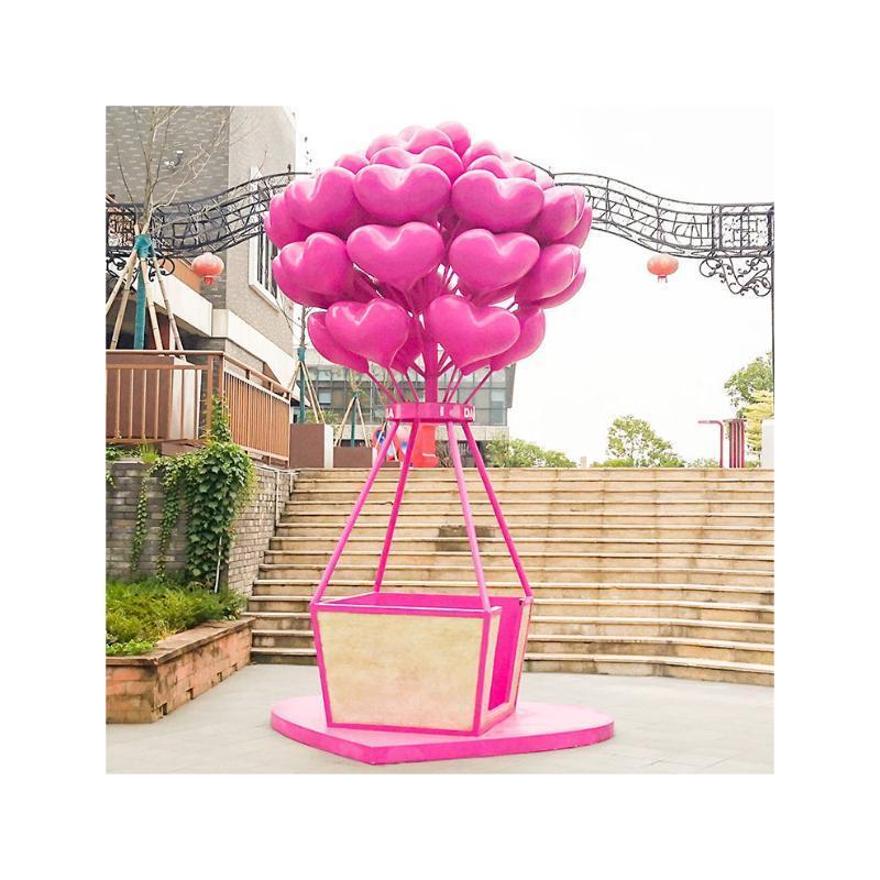 Wholesale custom home decor fiberglass Hot Air Balloon Sculpture Props for garden park decoration