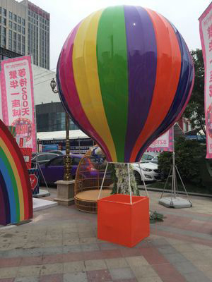 Hot sale China Supplier Manufactory Fiberglass Hot Air Balloon Sculpture For Shopping Mall Decoration