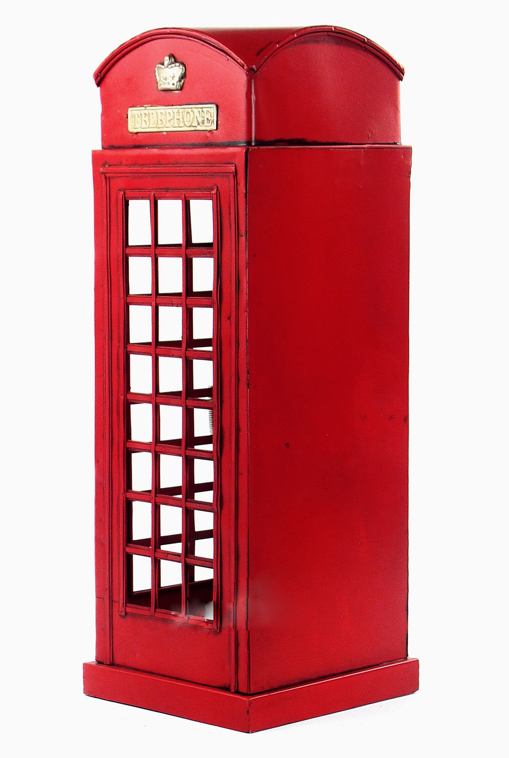 hot sale old telephone booth model in London England antique iron old iron model ornaments handicrafts and home accessories