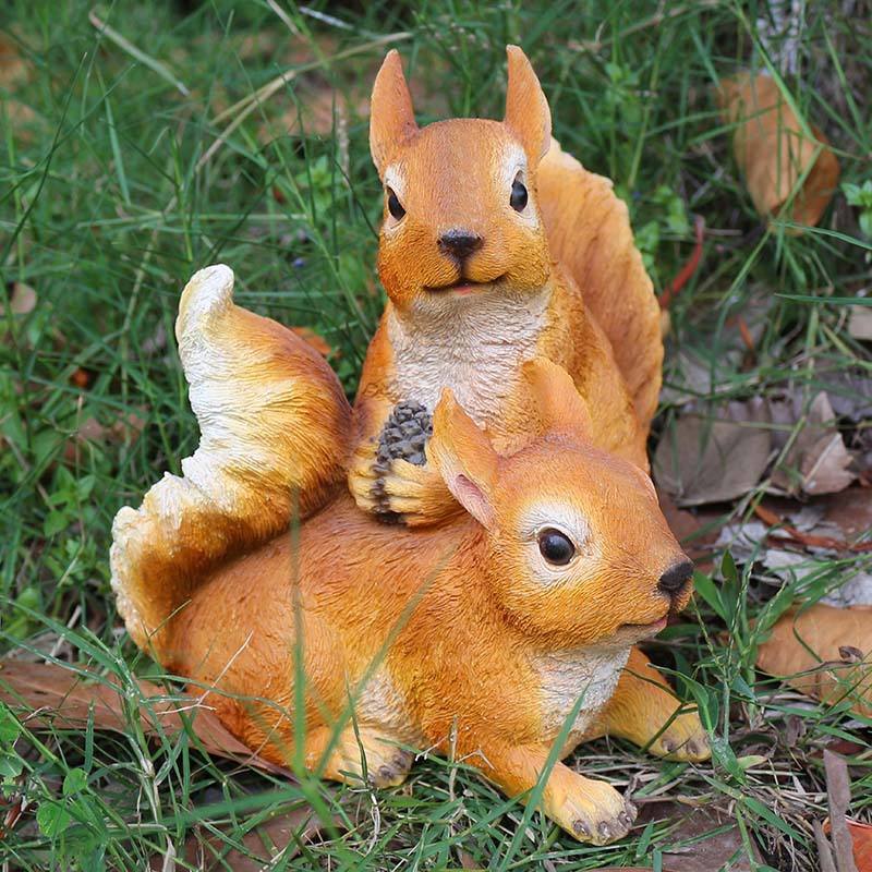 Creative Art Nordic resin animal sculpture fiberglass Squirrel statue for home decor garden decor