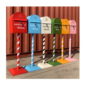 Retro British style iron mailbox model ornaments restaurant bar shopping mall studio Netflix decorative props