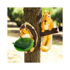 Creative Art Nordic resin animal sculpture fiberglass Squirrel statue for home decor garden decor