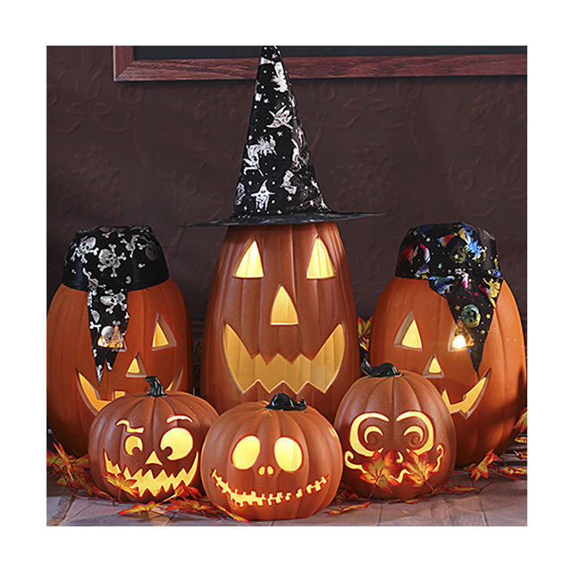 Halloween Gifts Crafts Outdoor Decoration Customized Large Fiberglass Halloween Pumpkin Sculpture on Sale