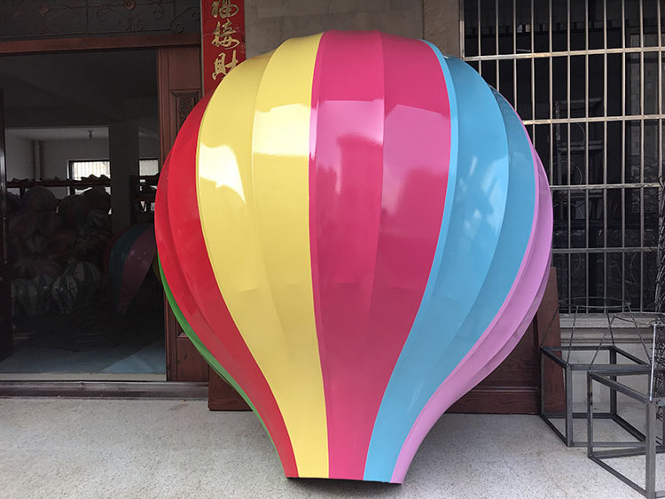 Hot sale China Supplier Manufactory Fiberglass Hot Air Balloon Sculpture For Shopping Mall Decoration