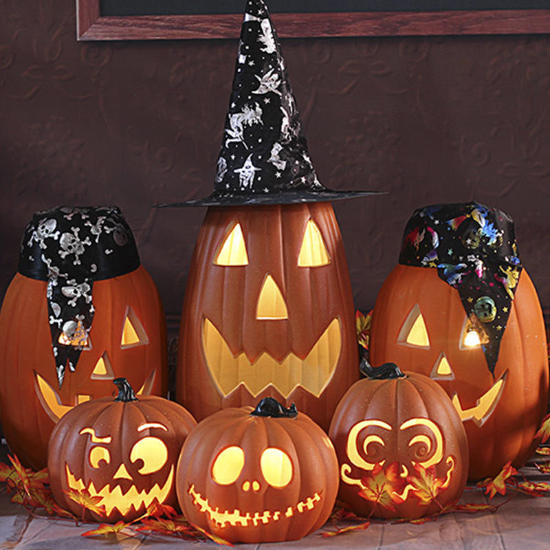 Halloween Gifts Crafts Outdoor Decoration Customized Large Fiberglass Halloween Pumpkin Sculpture on Sale