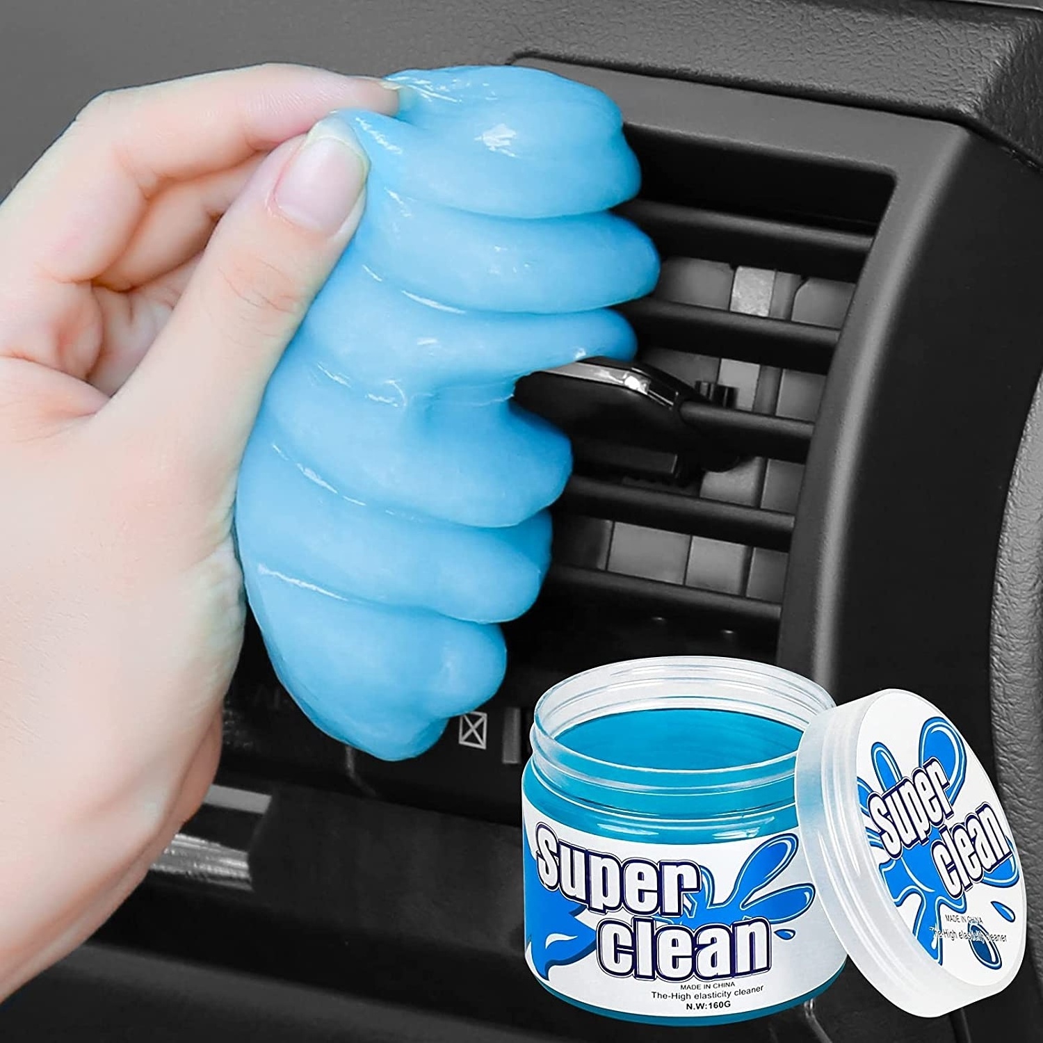 All Purpose Magic Cleaning Gel For Car Detailing Universal Interior Cleaner Glue Car Clean Gel Putty Gel Cleaner Jelly 80g 160g