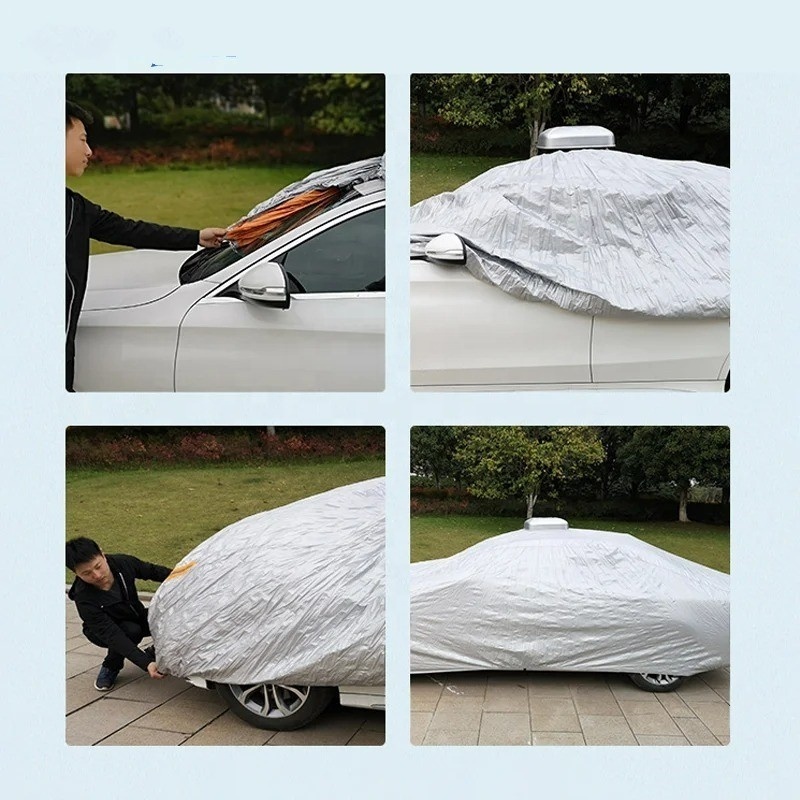 Newest Solar GPS Automatic Remote Control Outdoor Car Vehicle Tent Umbrella Car Shade Sunshade Cover Outdoor Car Cover