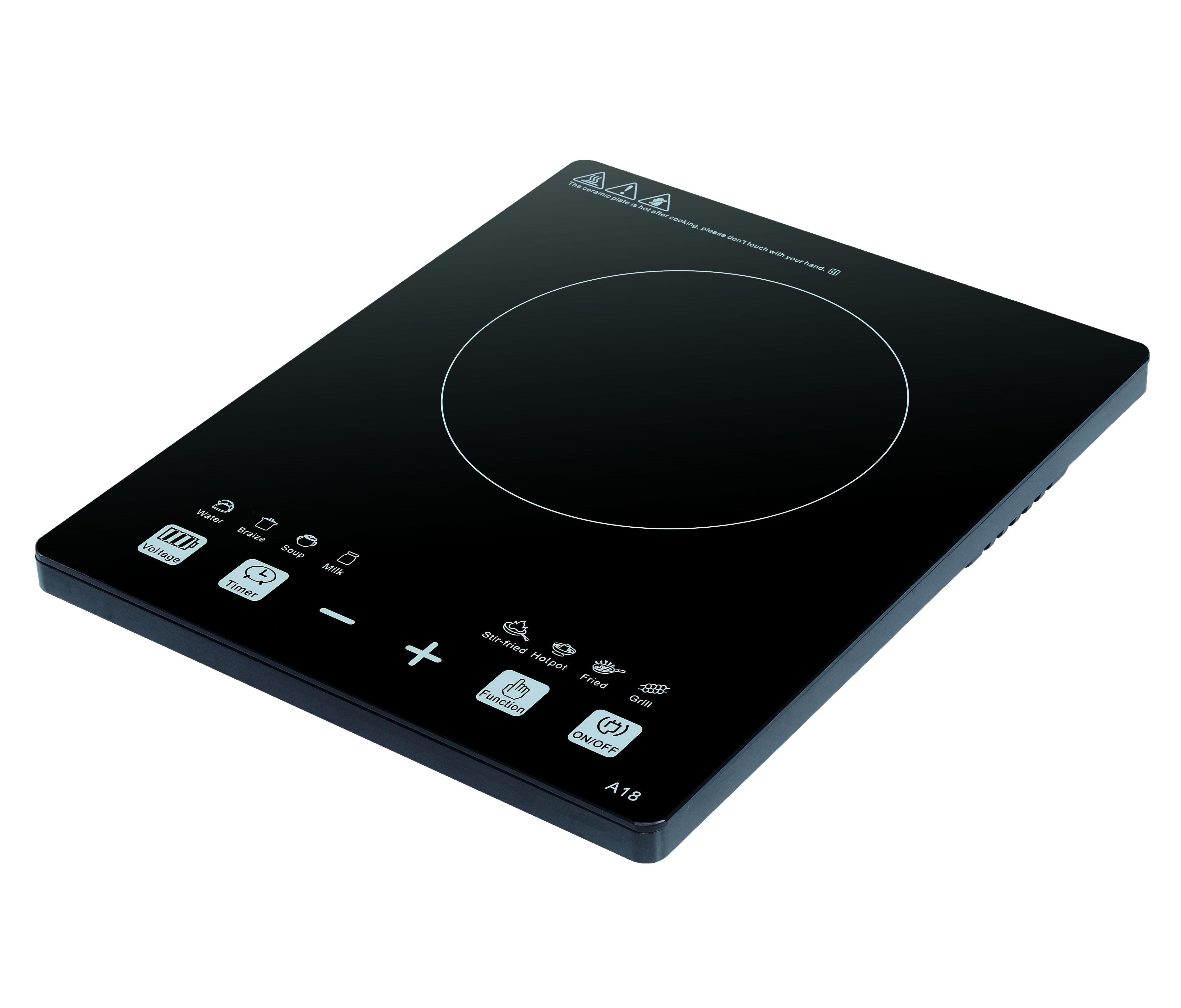 Induction cooker manual household kitchen electric appliance small induction cooker 1800W  battery powered induction cooker