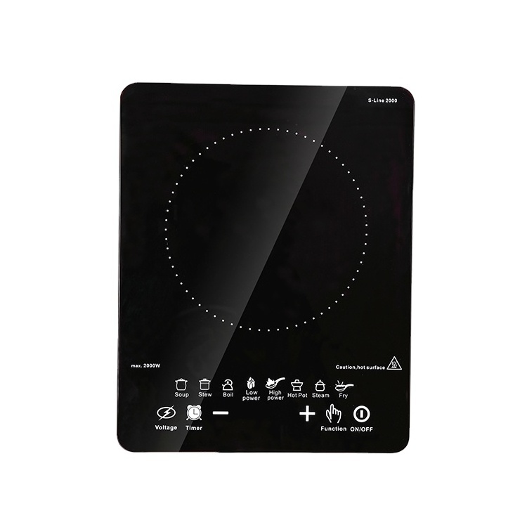 2000 Watt 1 burner Induction Cooktop Electric Stove Stovetop Rechargeable 2000w Touch Control Induction Cooker