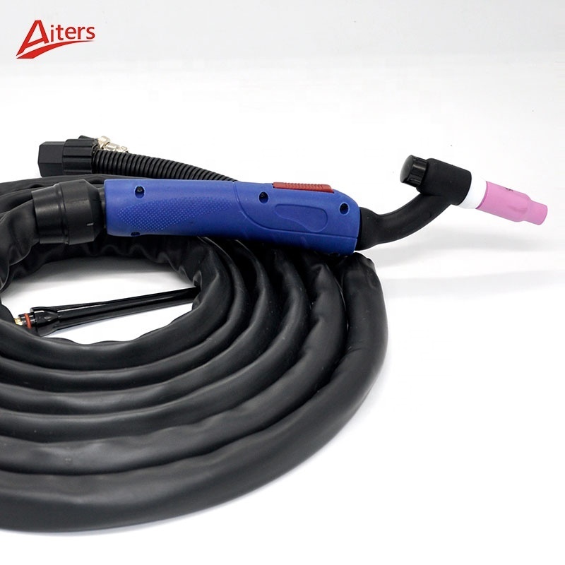 TIG WP17 argon welding torch 4M Length WP17 with Trafimet handle Gas Cooled WP17 Complete Torch Gun