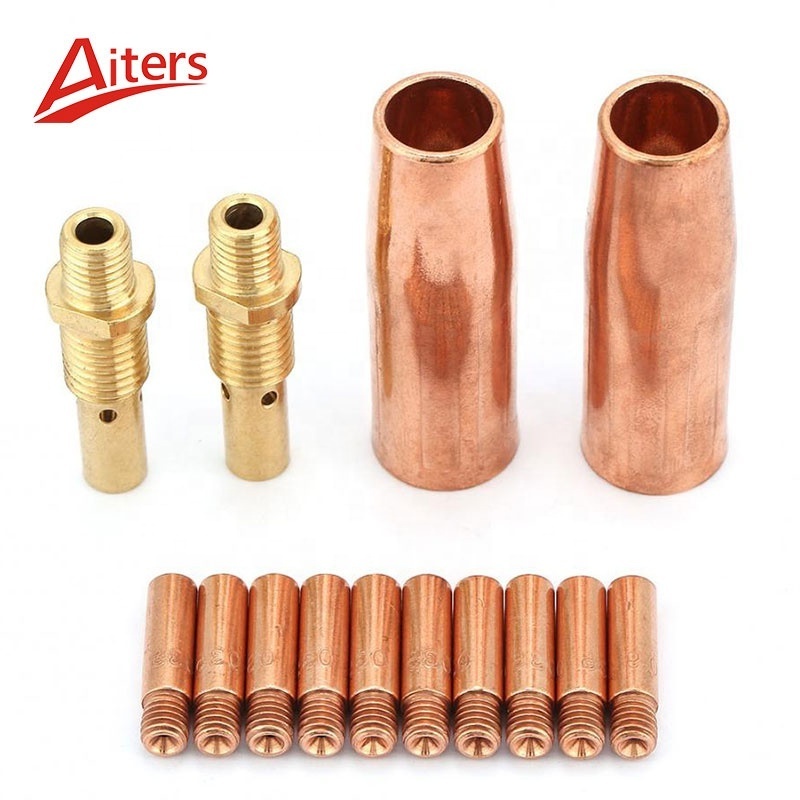 21-50 Gas Nozzle Mig Welding Torch Accessories for Tweco Mini & Lincoln Magnum 100L MIG Nozzle Tip FeiYing 15AK Gas Diffuser