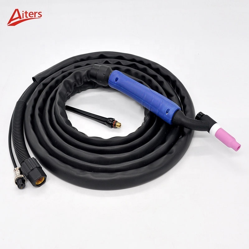 TIG WP17 argon welding torch 4M Length WP17 with Trafimet handle Gas Cooled WP17 Complete Torch Gun