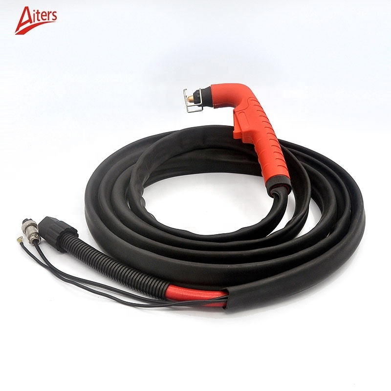 Plasma Trafimet S45 Complete Torch Whole Set with Red Handle Manual Cutter Torch 5M Cable Use M16 connector