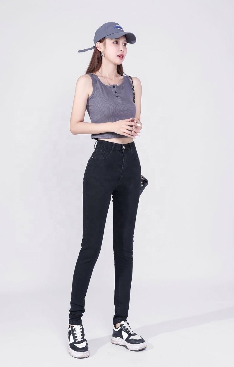 Wholesale Plus Size High Quality Breathable Skinny Women Ladies Denim Casual Jeans Pants