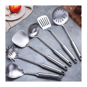 Low price customizable Logo/box kitchen cooking utensils sets stainless steel best kitchen item utensil sets cooking tools