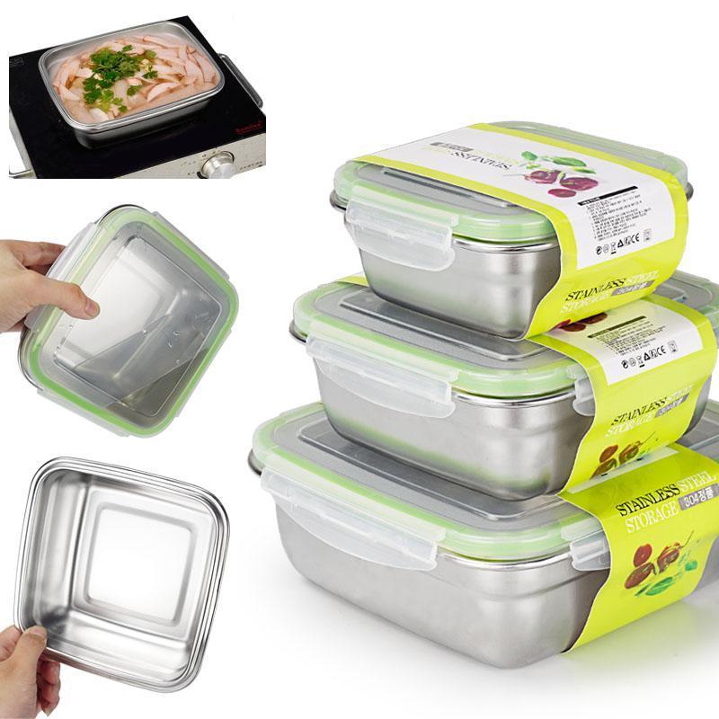 Wholesale custom logo stainless steel lunch box food storage container loncheras bento box