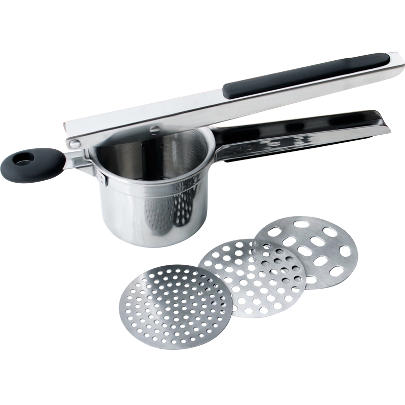 Chinese factory whole sale stainless steel potato ricer press mixer mashers kitchen tools