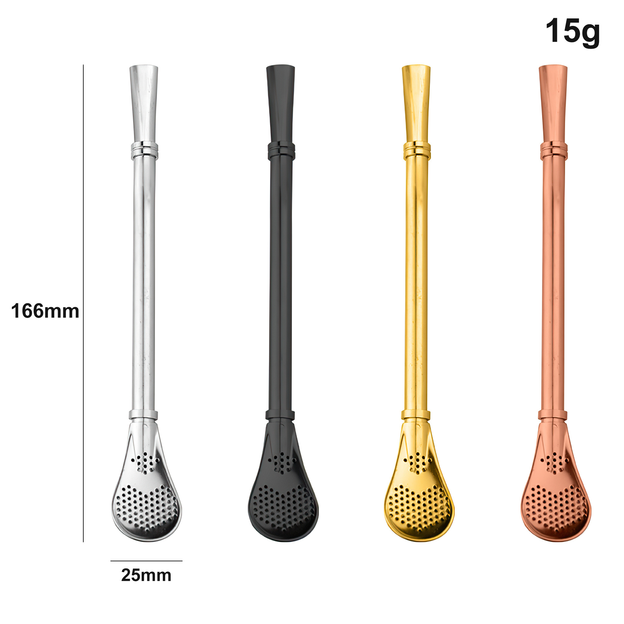 Low price custom logo 2 in 1 reusable silver straw filter spoon cutlery stainless steel drinking coffee straw with spoon filter