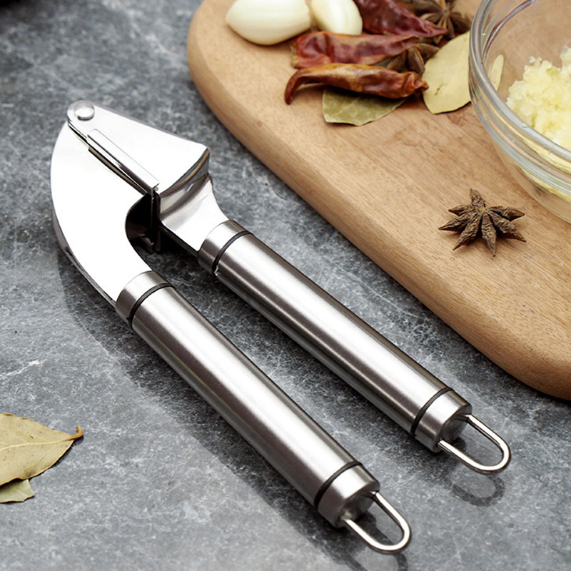 Professional Garlic Mincer Ginger Press with Ergonomic Handle Garlic Crusher for Nuts Seeds