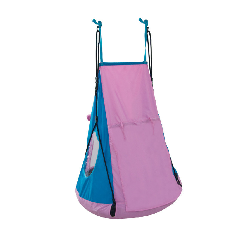 2 in 1 Kids Detachable Hanging Chair Swing Tent Set Hammock Nest Pod Hanging Swing Seat for Children Swing Play House