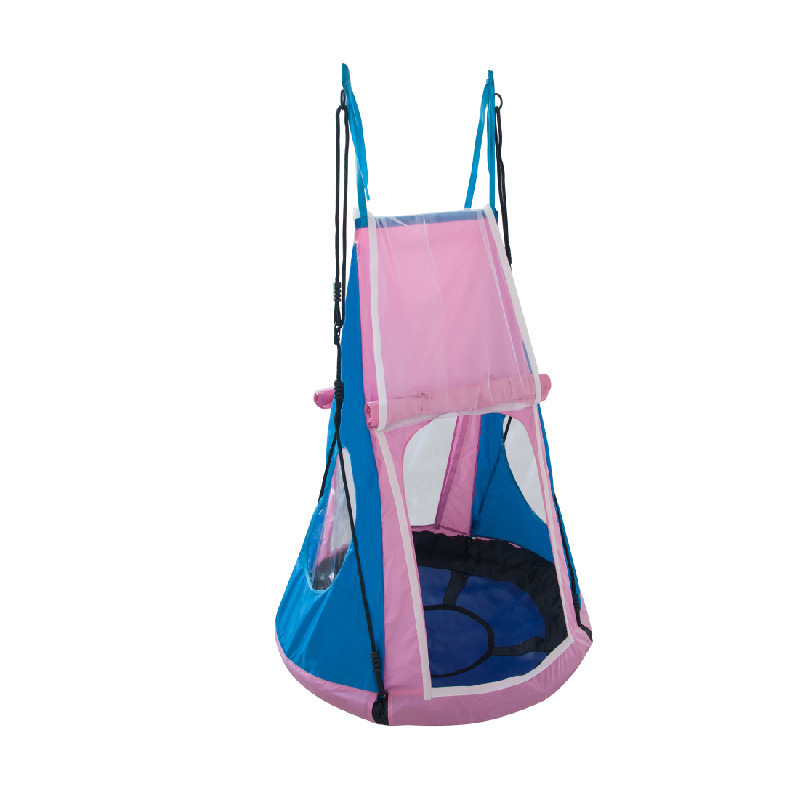 2 in 1 Kids Detachable Hanging Chair Swing Tent Set Hammock Nest Pod Hanging Swing Seat for Children Swing Play House