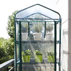 Indoor Outdoor Plants Grow Tent Flower Portable Garden Shelves 2/3/4/5 Tier Mini Greenhouse Small Porch Green House With Window