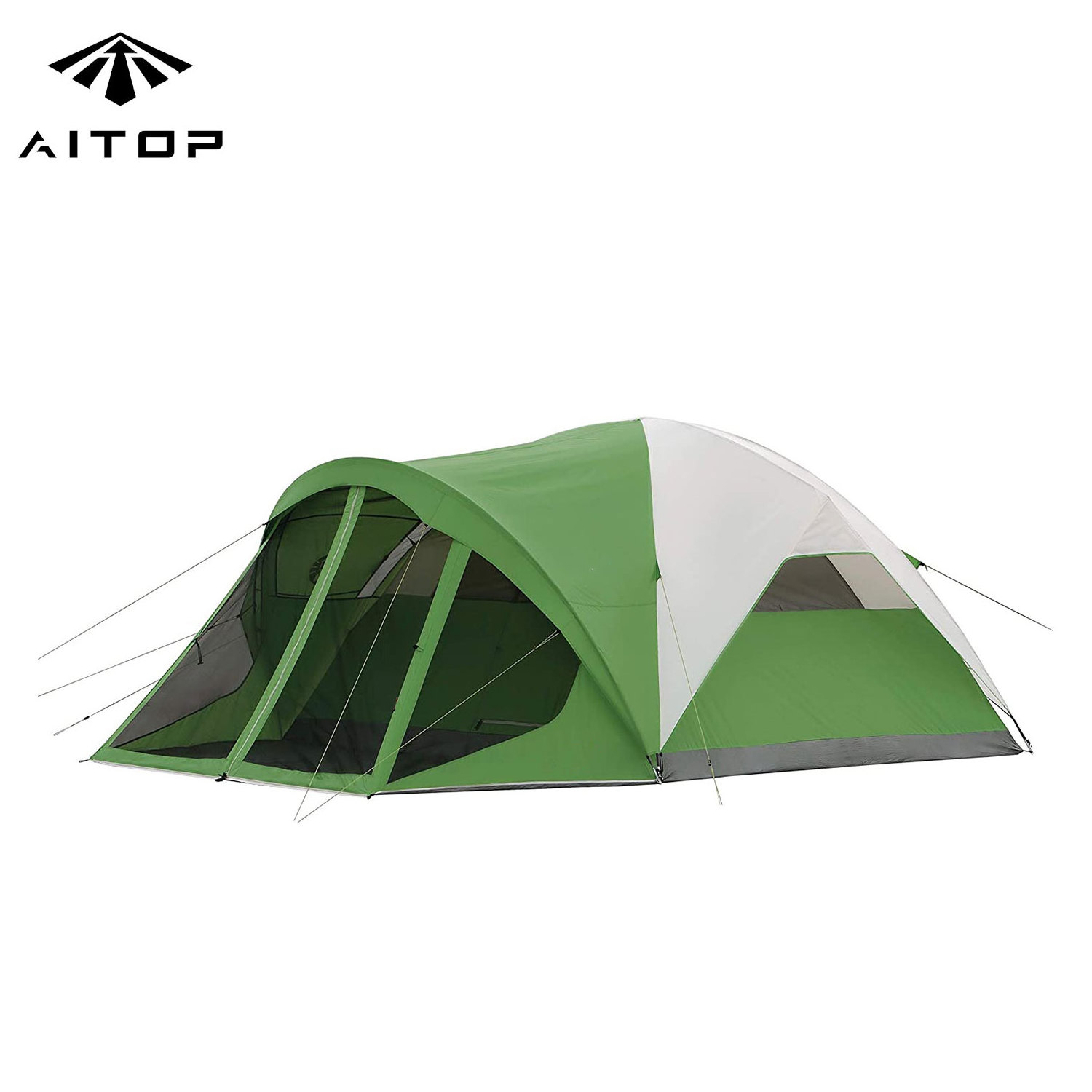 High Quality Polyester Windproof Rainproof and Waterproof 4 Season Dome Tent with Screen Room In Porch