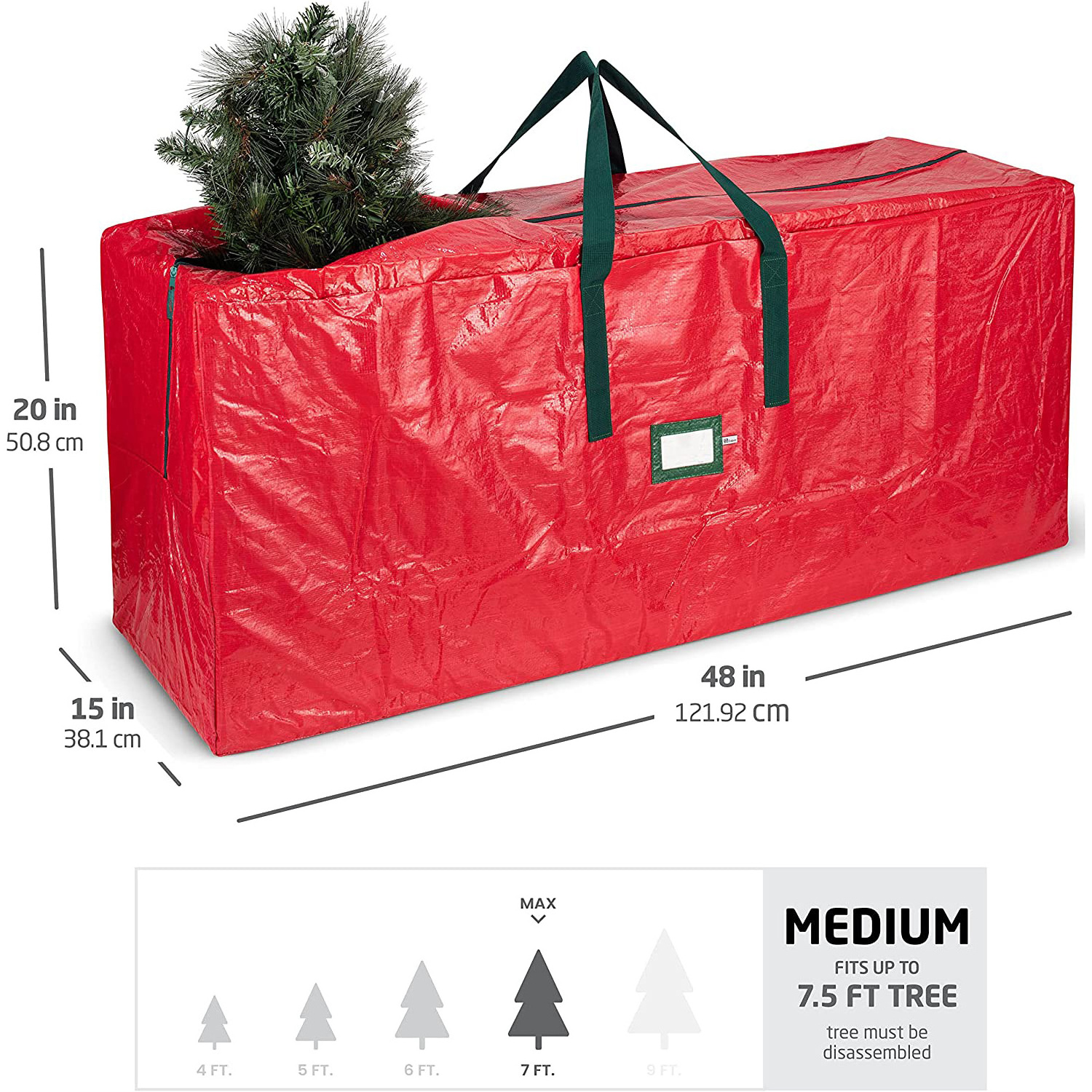 Heavy Duty Premium Waterproof Plastic Christmas Tree Removal Storage Bags PE Christmas Tree Storage Box