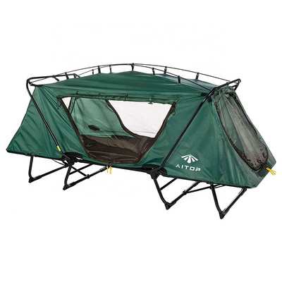 1-2 Person Portable Off Ground Tent Cot Sleeping Bed Oversize Multi-function Folding Camping Cot for Adults Hiking Traveling